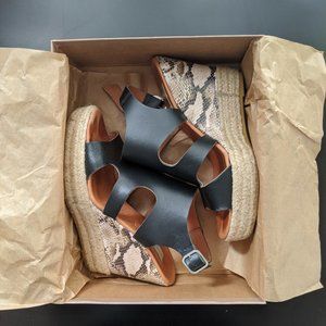 Anthro Snake Wedge Espadrille Sandals 39